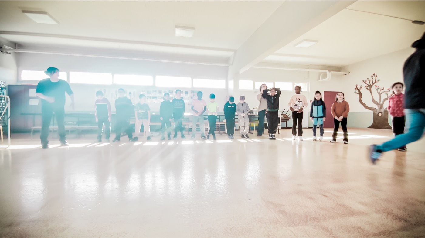 Dance workshop with primary school pupils