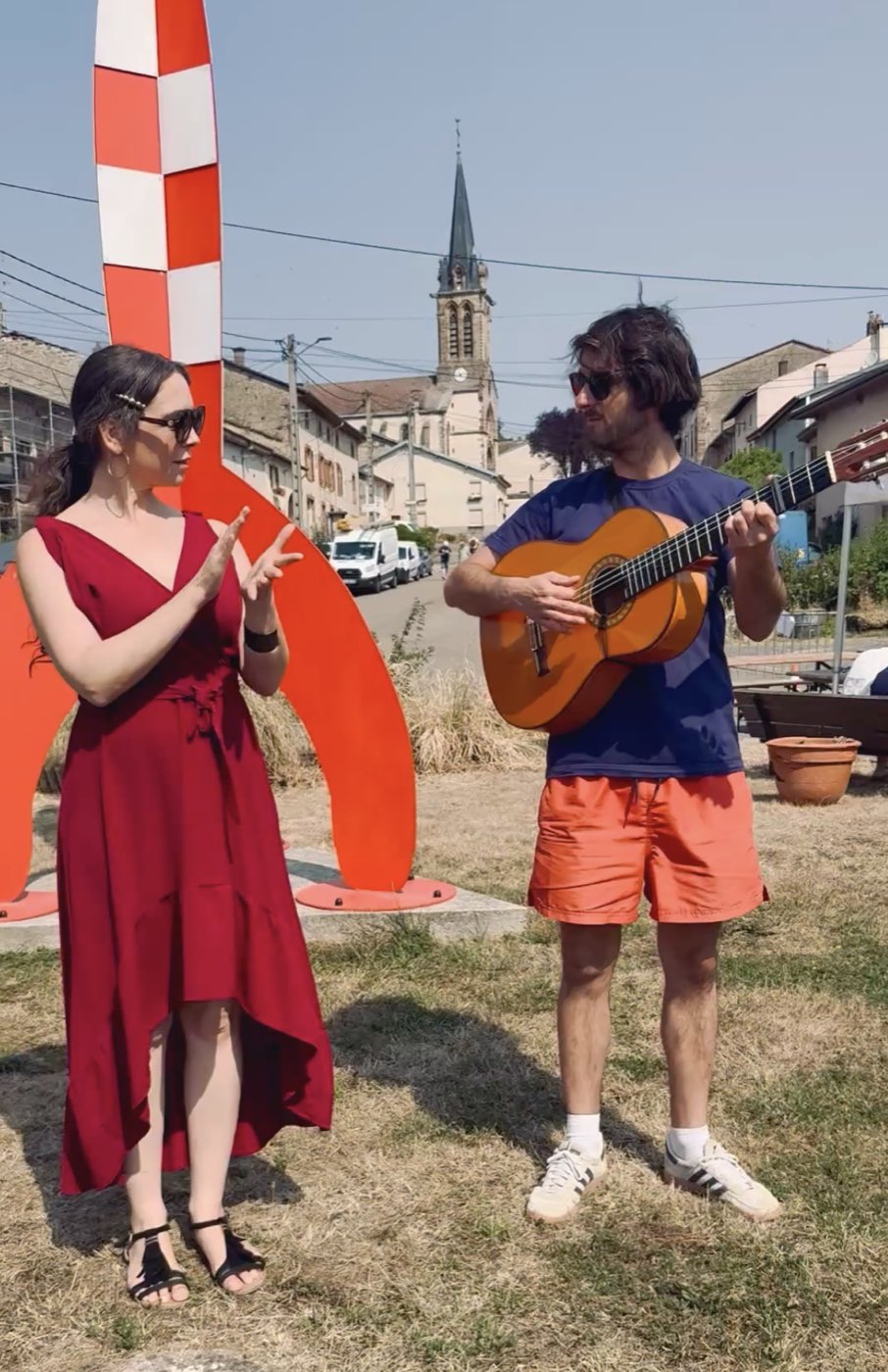 Flamenco journey at « Fontenoy fête la BD », at the foot of Tintin's rocket